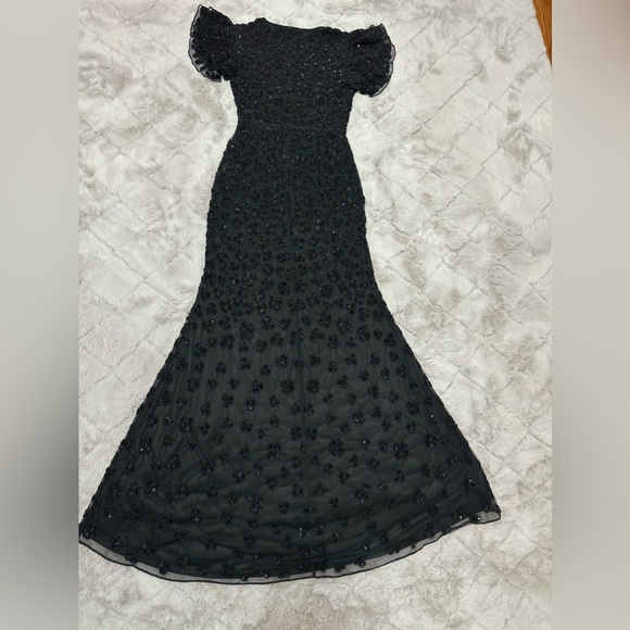 Mac Duggal Black Sequin Maxi Dress - Picture 6 of 6